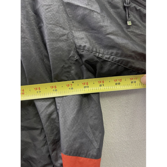 RLX Polo Sport Jacket Mens Large Black Red Full Zip Windbreaker Reflective Trim - Picture 5 of 9